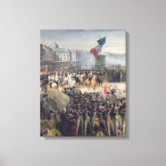Die Garde Nationale de Paris Leinwanddruck (Vorderseite)