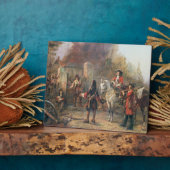 Die Garnison des Dorfes hatte endlich Surrendere Fotoplatte (Seite)