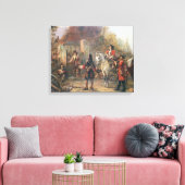 Die Garnison des Dorfes hatte endlich Surrendere Leinwanddruck (Insitu (Wohnzimmer))