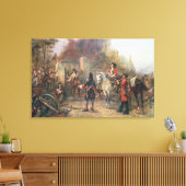 Die Garnison des Dorfes hatte endlich Surrendere Leinwanddruck (Insitu (Wohnzimmer))