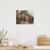 Die Garnison des Dorfes hatte endlich Surrendere Poster (Küche)