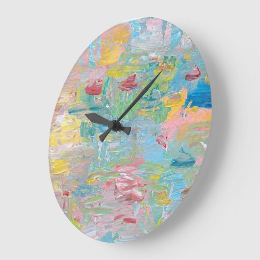 Die Garten-der-Lüste-Uhr Große Wanduhr (Winkel)