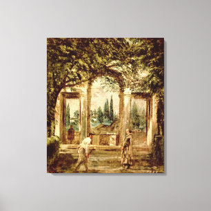 Die Gärten der Villa Medici in Rom Leinwanddruck