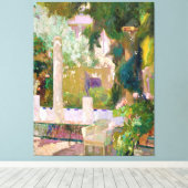 Die Gärten des Familienhauses Sorolla (1920) Leinwanddruck (Insitu (Holzboden))