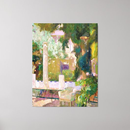 Die Gärten des Familienhauses Sorolla (1920) Leinwanddruck (Vorderseite)