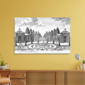 Die Gärten des Grafen Althan, Wien, von 'Vorstel Leinwanddruck (Insitu (Wohnzimmer))