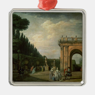 Die Gärten des Landhauses Ludovisi, Rom, 1749 Silbernes Ornament
