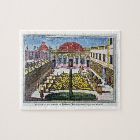Die Gärten des Mirabellen-Parks, Salzburg, Austr Puzzle (Horizontal)