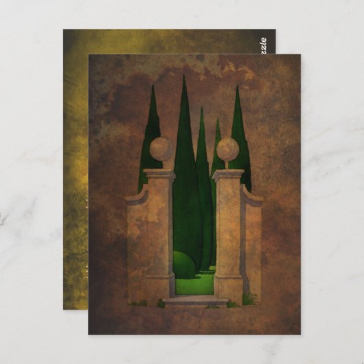 Die Garten-Kunst Postkarte (Vorne/Hinten)