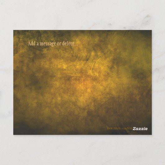 Die Garten-Kunst Postkarte (Rückseite)