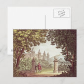 Die Gärten von Windsor Castle Postkarte (Vorne/Hinten)