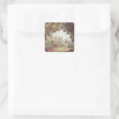 Die Gärten von Windsor Castle Quadratischer Aufkleber (Tasche)