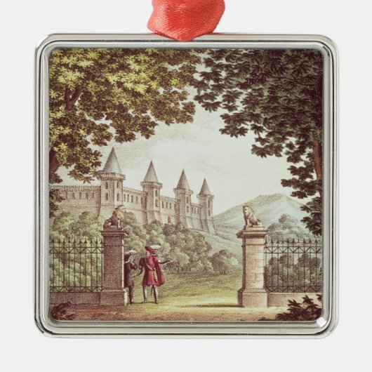 Die Gärten von Windsor Schloss Silbernes Ornament (Vorne)