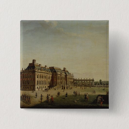 Die Gartenfront des Stadtschlosses, 1773 Button (Vorderseite)