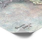 Die Gartenmühle von Edmund Dulac Poster (Ecke)