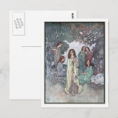 Die Gartenmühle von Edmund Dulac Postkarte (Vorne/Hinten)