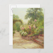 Die Gartentreppen Postkarte (Vorne/Hinten)