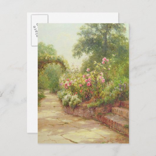 Die Gartentreppen Postkarte (Vorne/Hinten)
