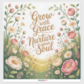 Die Gartenweglandschaft wächst mit Grace extra gro Aufkleber (Blatt)