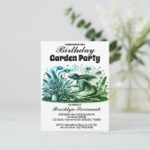 Die Gärtner flüstern Party Einladung Postkarte (Stehend Vorderseite)