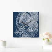 Die Garuda Quadratische Wanduhr (Zuhause)
