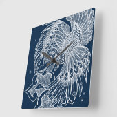 Die Garuda Quadratische Wanduhr (Winkel)