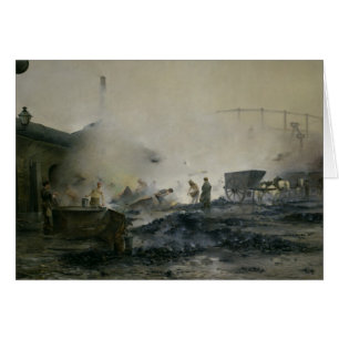 Die Gas-Fabrik bei Courcelles, 1884