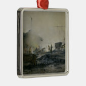 Die Gas-Fabrik bei Courcelles, 1884 Ornament Aus Metall (Rechts)