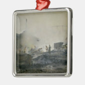 Die Gas-Fabrik bei Courcelles, 1884 Ornament Aus Metall (Links)