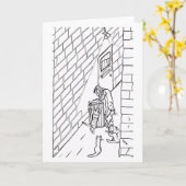 Die Gasse Karte (Gelbe Blume)