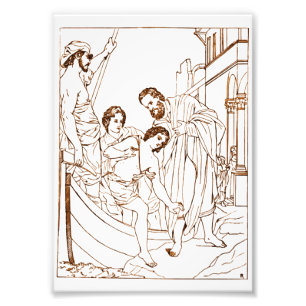 Die Gastfreundschaft von St. Julian, dem Gastgeber Fotodruck