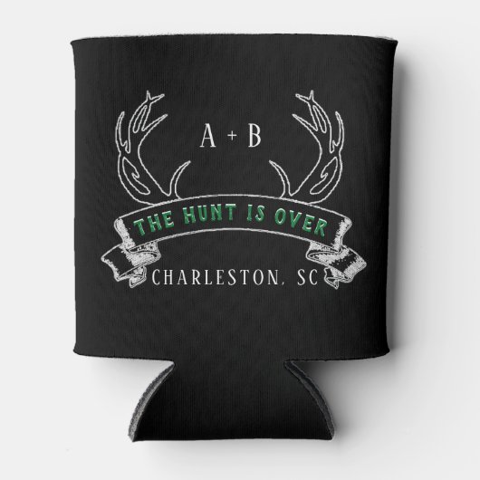 Die Gastgeschenk Hochzeit der Jagd über die gewohn Dosenkühler (Vorderseite)