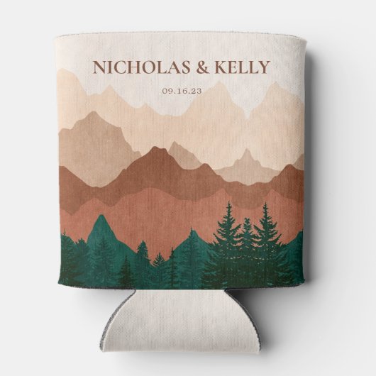 Die Gastgeschenk Hochzeit des Bergwaldes kann sich Dosenkühler (Rückseite)