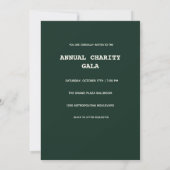Die Gatsby-Gala-Einladung (Rückseite)