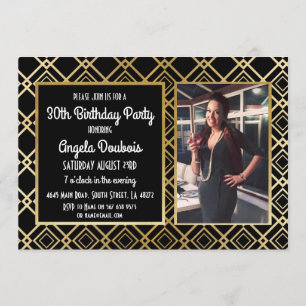 Die Gatsby Geburtstags-Partyzwanziger jahre, die Einladung