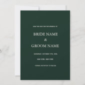 Die Gatsby Hochzeit Save the Date Karte (Rückseite)