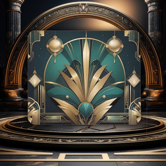 Die Gatsby-Linien Art Deco Mousepad