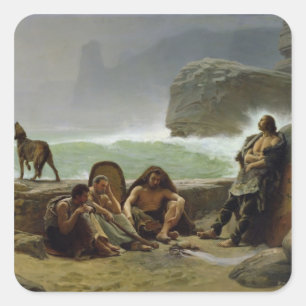 Die gaulischen Küstenwachen, 1888 Quadratischer Aufkleber