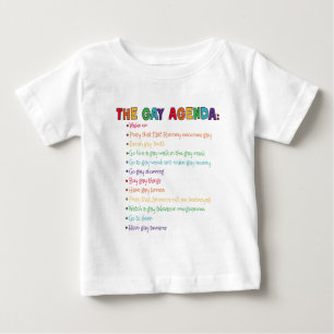 Die "Gay Agenda" Baby T-shirt