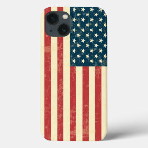 Die gealterte amerikanische Flagge verblaßte Case-Mate iPhone Hülle