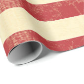 Die gealterte amerikanische Flagge verblaßte Geschenkpapier (Rolleneckpunkt)