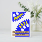 Die Gears der Industrie fesseln die Arbeiter auf! Postkarte (Stehend Vorderseite)