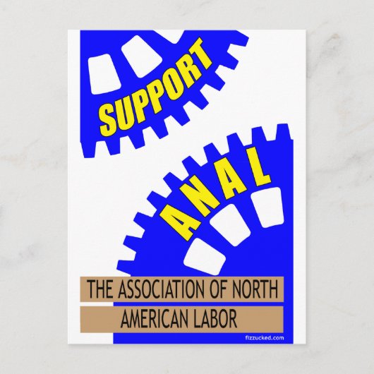 Die Gears der Industrie fesseln die Arbeiter auf! Postkarte (Vorderseite)