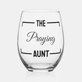 Die Gebetstante Tanten gebürtige Geburtstagsgesche Weinglas Ohne Stiel