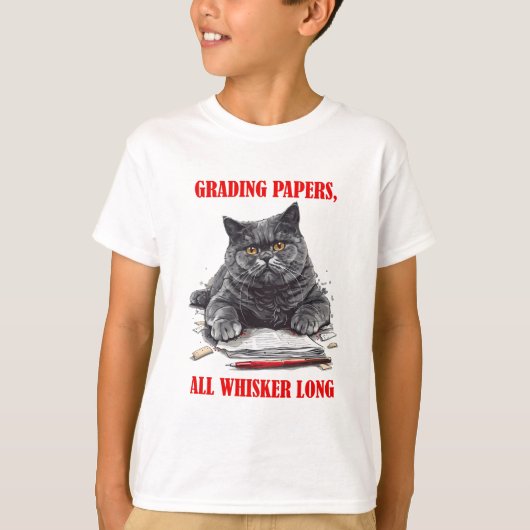 Die gebildete Katze T-Shirt (Vorderseite)