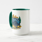 Die Gebirge mit vier Rädern anpassen Tasse (Vorderseite Links)