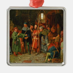 Die Gebühr des Dogberrys zur Uhr Silbernes Ornament