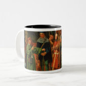 Die Gebühr des Dogberrys zur Uhr Zweifarbige Tasse (Vorderseite Links)