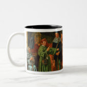 Die Gebühr des Dogberrys zur Uhr Zweifarbige Tasse (Links)