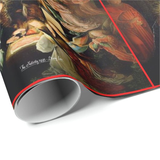 Die Geburt 1495 Geschenkpapier (Rolleneckpunkt)